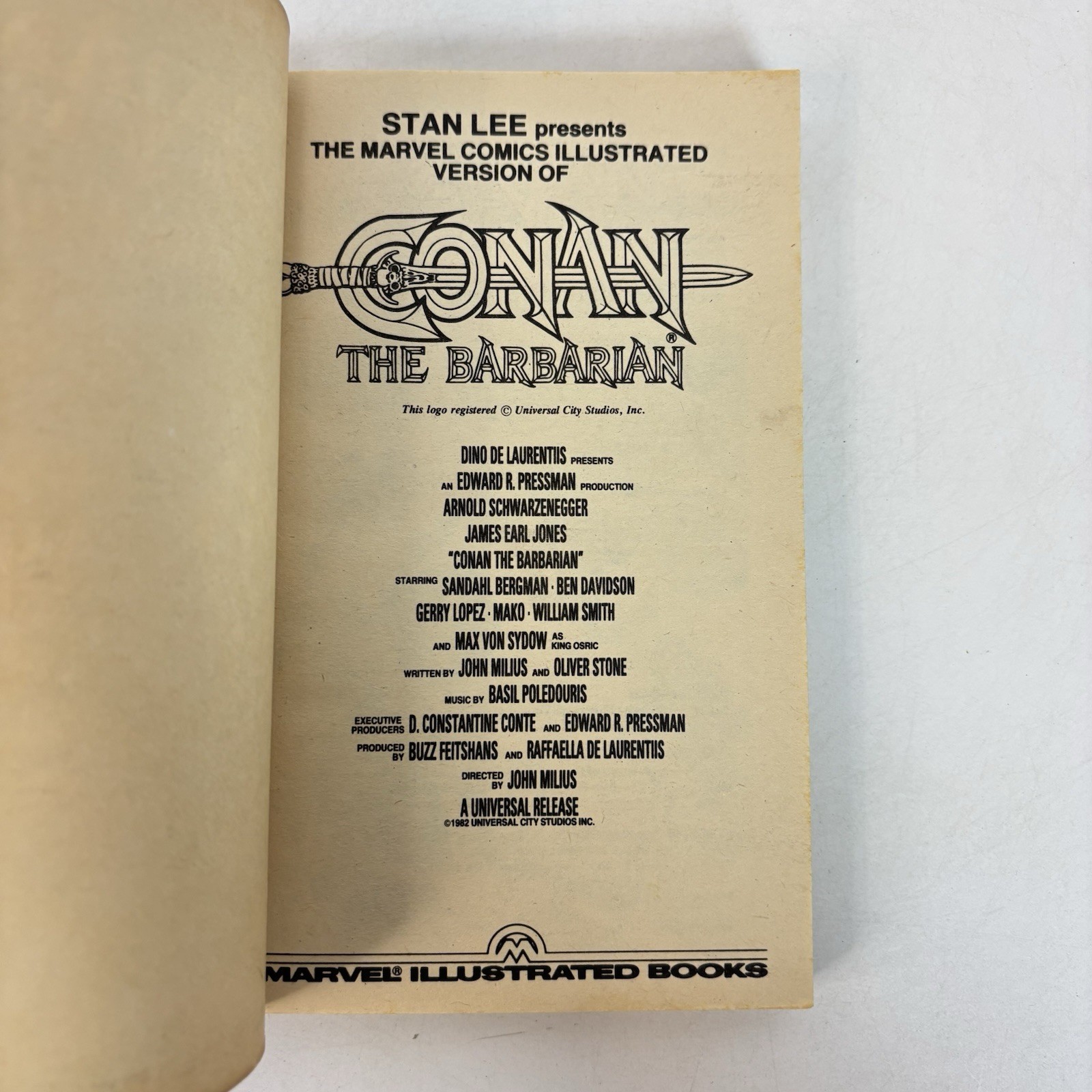 Conan The Barbarian Movie Adaptation Marvel Illustrated Book 1982 PB Graphic 3A