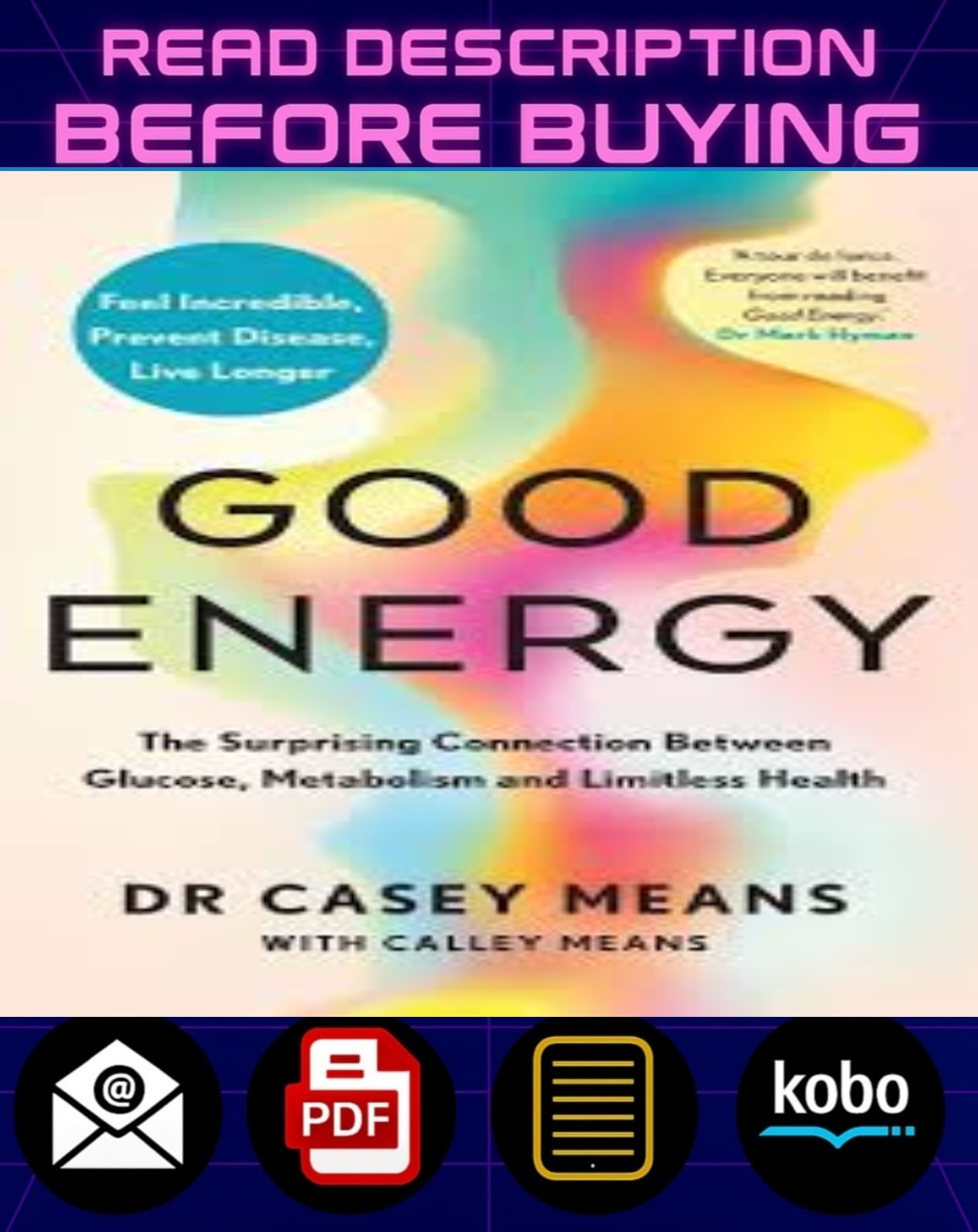 Good Energy by Dr Casey Means (English) Brand New Book