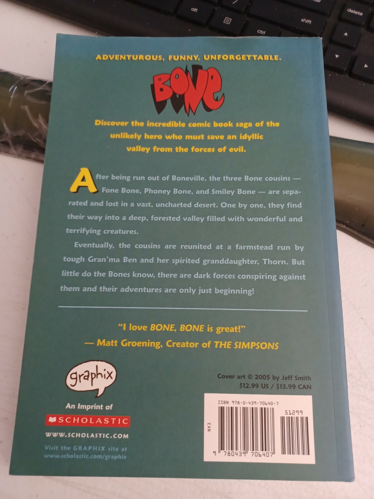 BONE Vol. 1- Out from Boneville by Jeff Smith Paperback