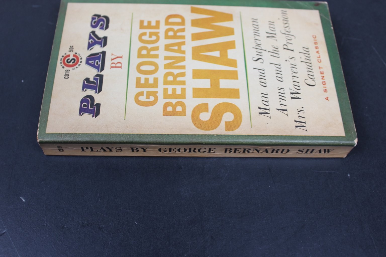Plays George Bernard Shaw 1960 First Printing Signet Classic Drama Vintage PB