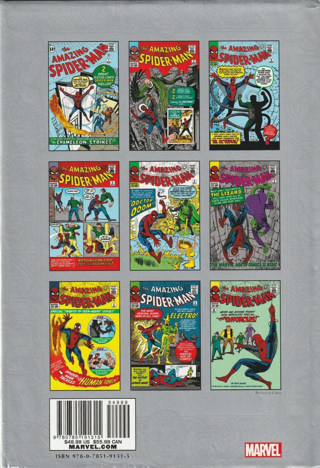 MARVEL MASTERWORKS: THE AMAZING SPIDER-MAN VOLUME 1 (By Stan Lee & Stev Ditko)
