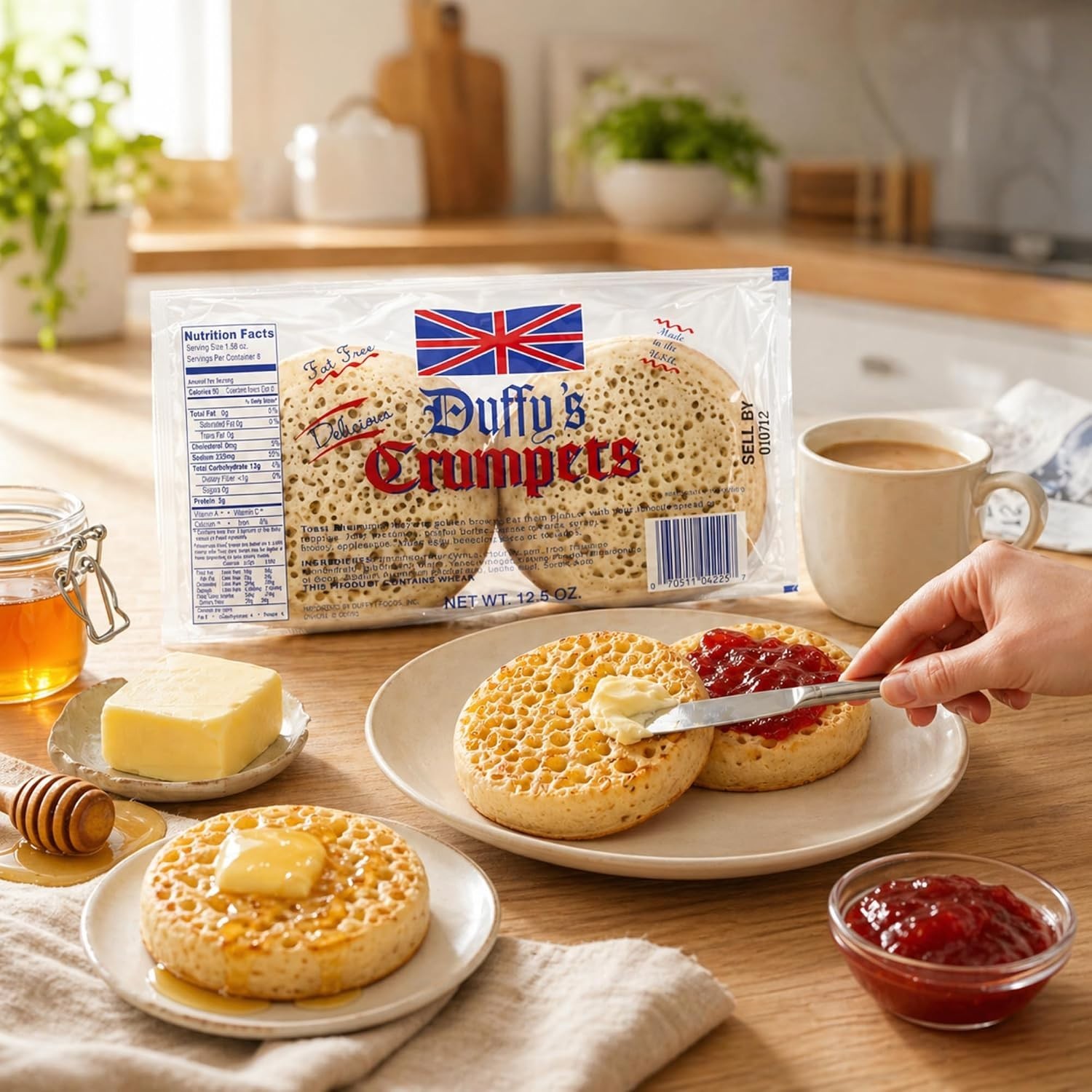Duffy’s Crumpets British Breakfast Bread 12.5oz