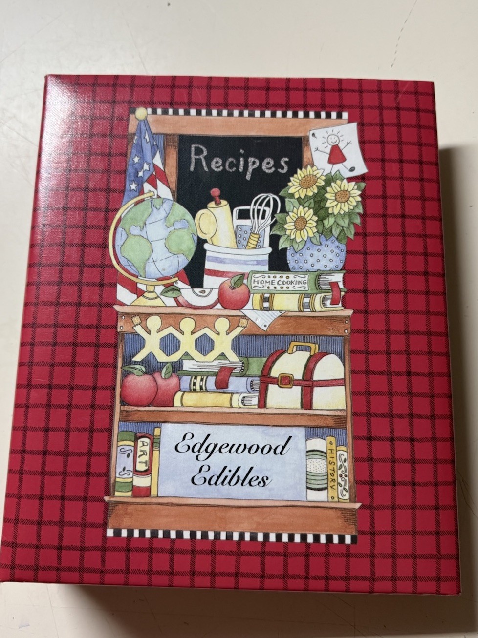 Vintage 2006 Cookbook Recipes Edgewood Edibles 328 Pages Binder Cook Food Baker
