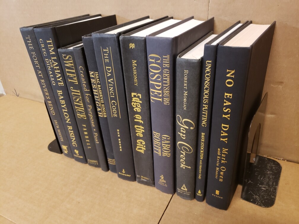 Lot of 10 Hardcover BLACK Book for Decorating Design Staging GOLD/COPPER Letters