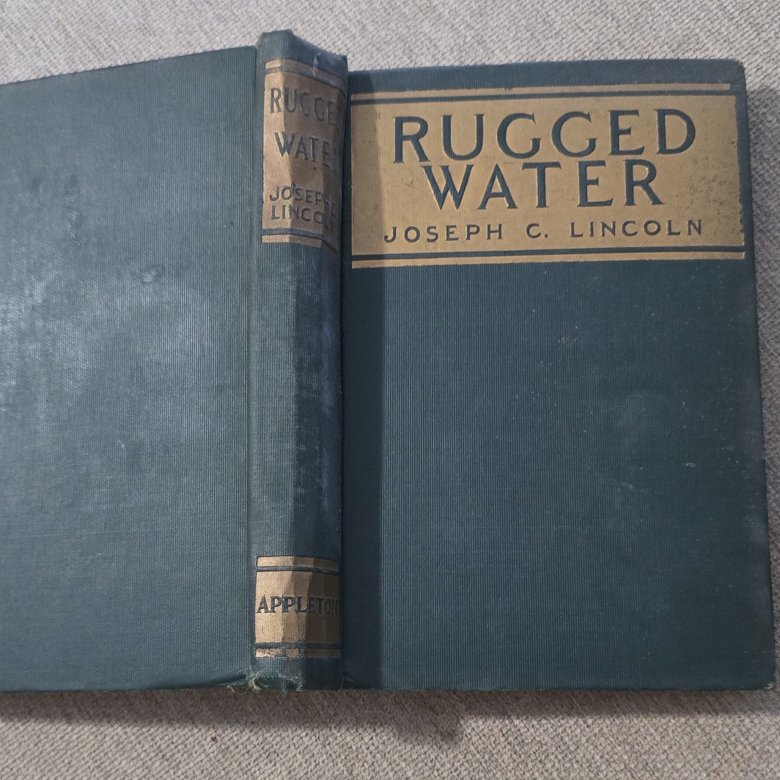 Rugged Water Joseph C. Lincoln Hardcover 1924 D. Appleton and Company