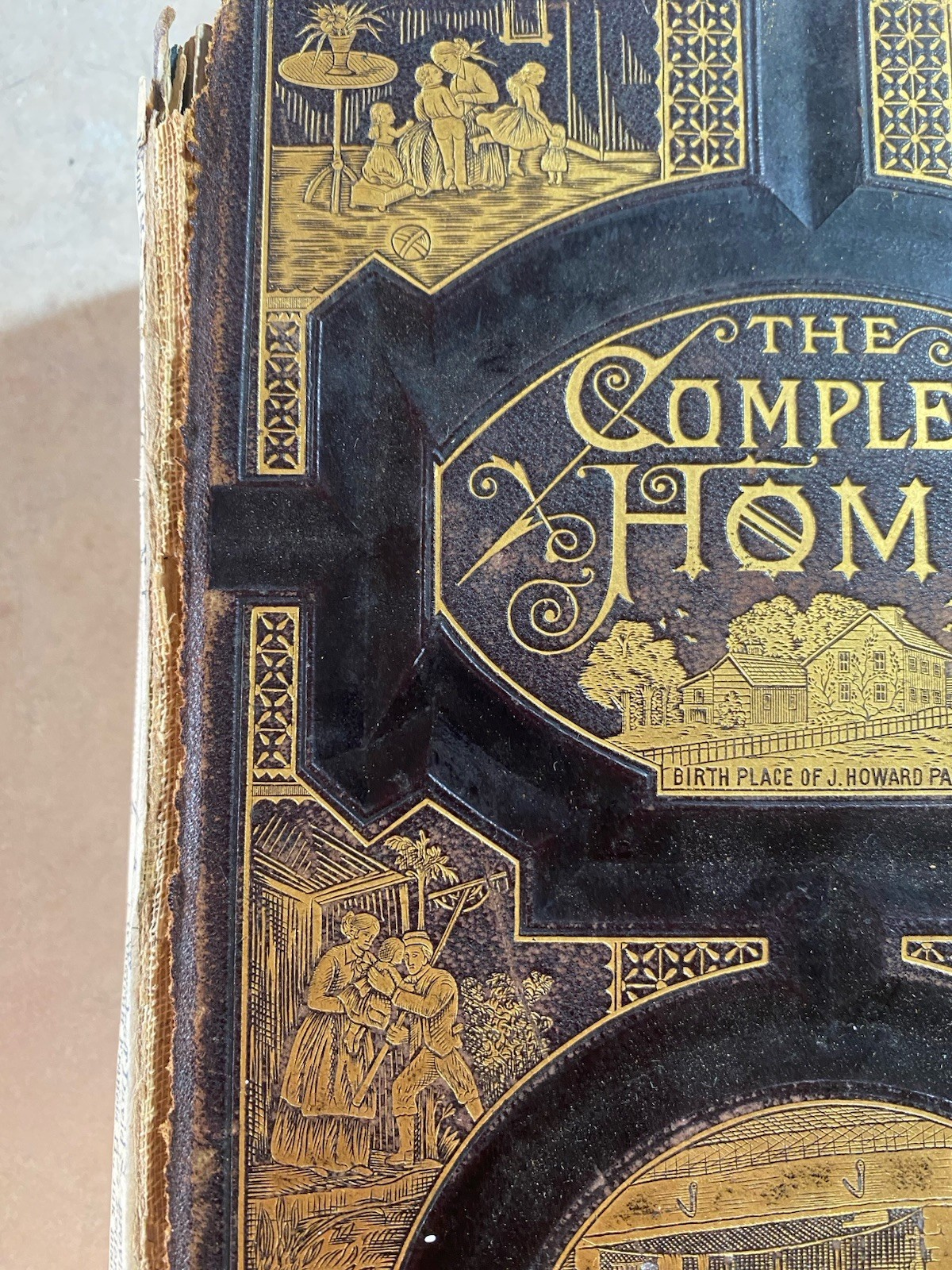THE COMPLETE HOME JULIA MCNAIR WRIGHT 1882 ENCYCLOPAEDIA OF DOMESTIC LIFE GILT