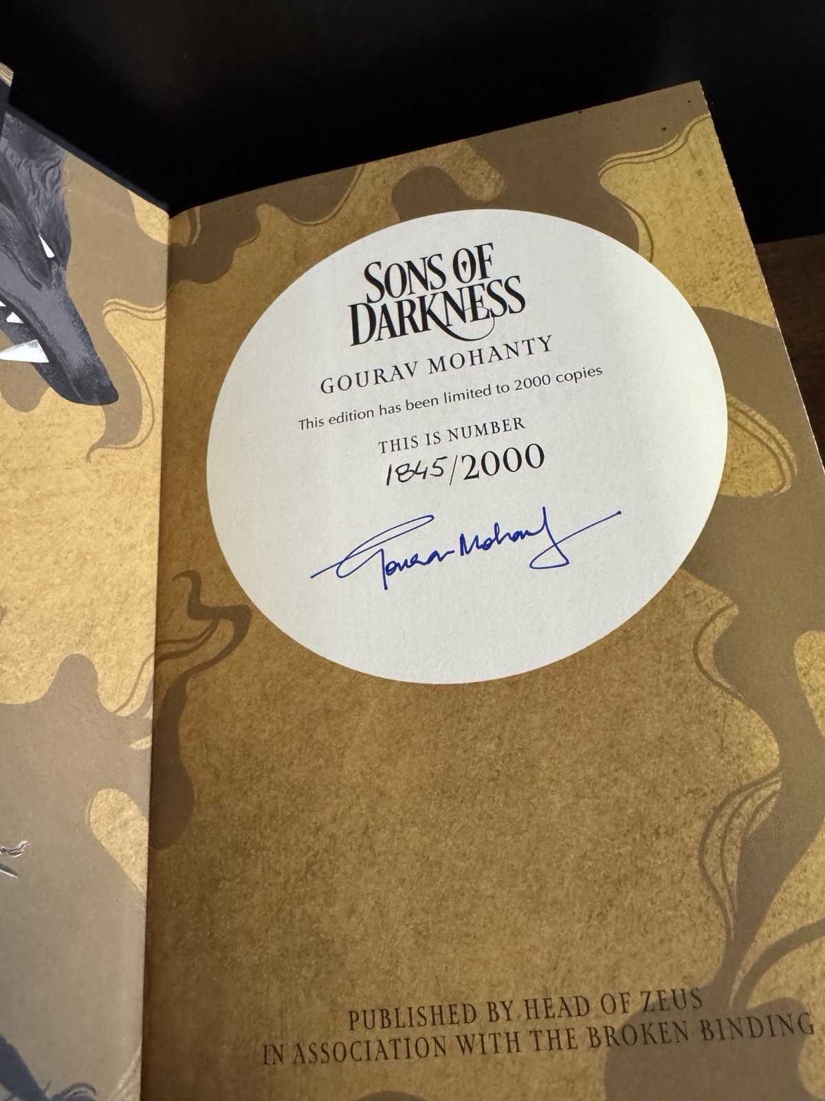The Broken Binding The Raag of Rta by Gourav Mohanty Signed And Numbered