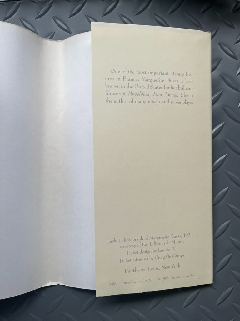The Lover by Marguerite Duras (1985, 1st American Ed. Hardcover)