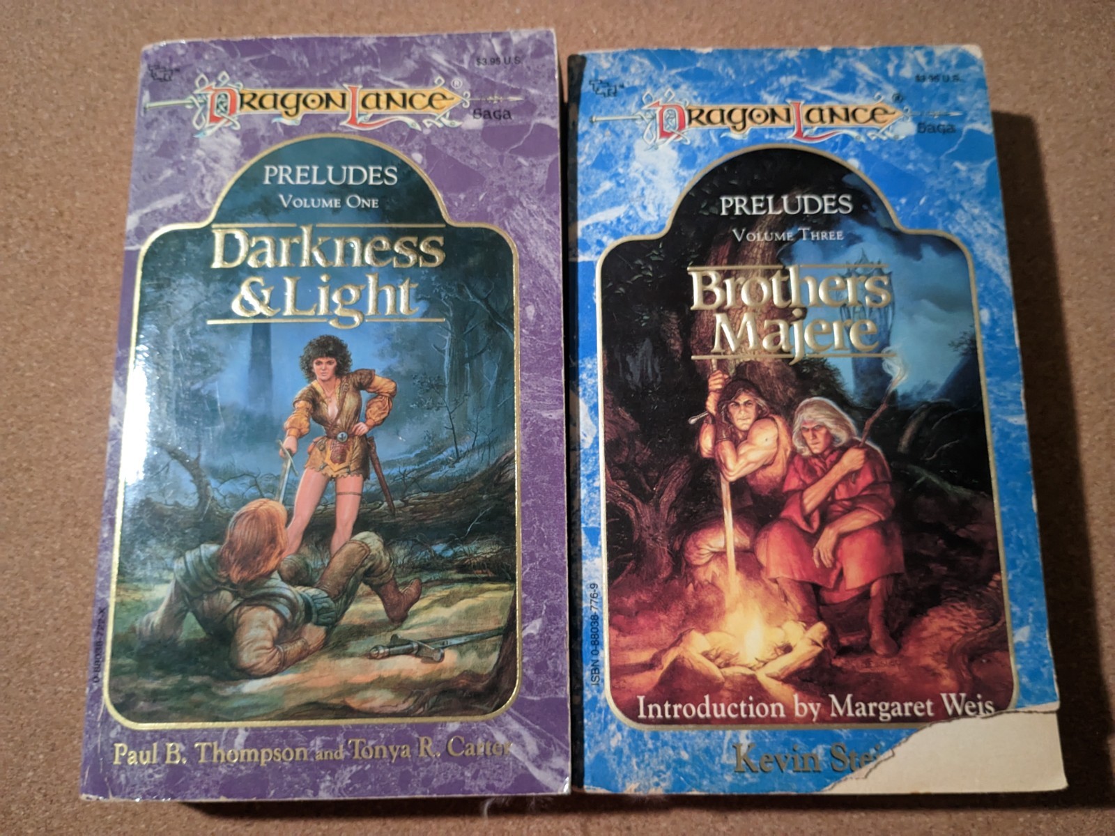 Lot Of 5 Dungeons and Dragons Fantasy Books DragonLance Forgotten Realms