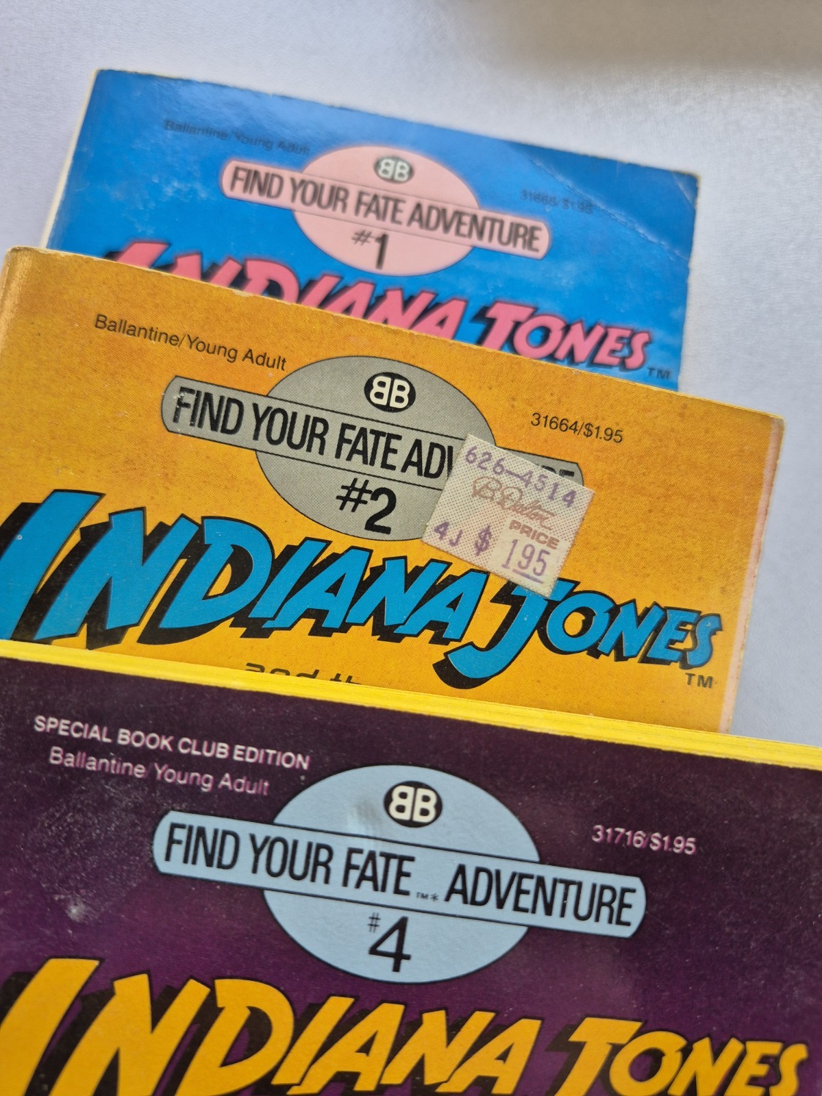 Indiana Jones Paperback Lot 8 Movie Tie In Find Your Fate Adventure Mixed Years