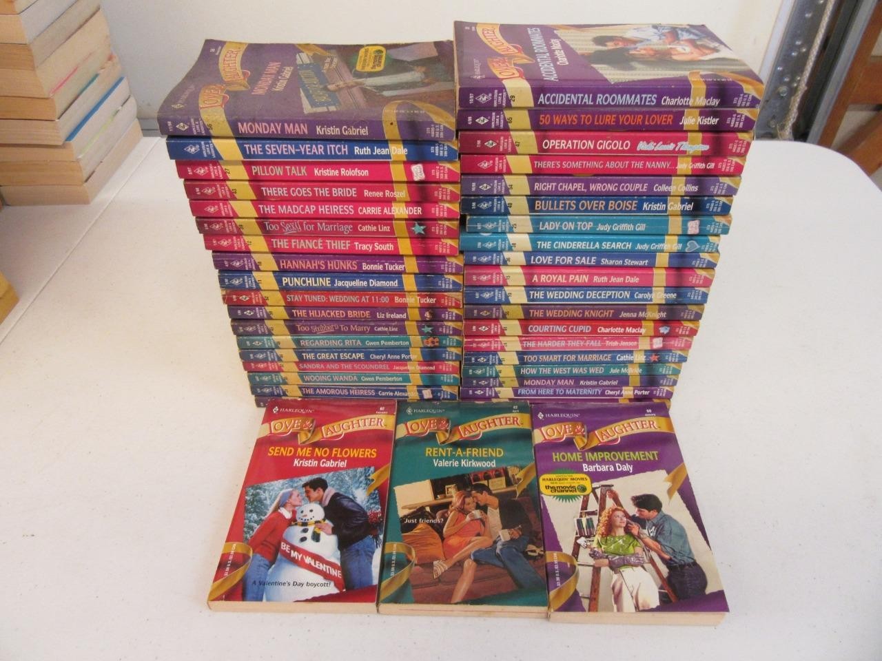 BIG Lot (40) Vintage 1990s HARLEQUIN LOVE & LAUGHTER SERIES Romance Books Novels
