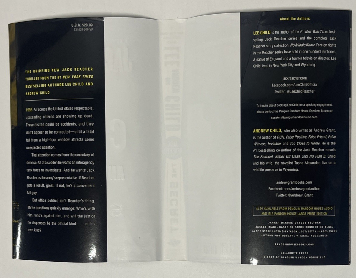 The Secret by Andrew Child and Lee Child 2023 SIGNED x 2 1st/1st HC DJ