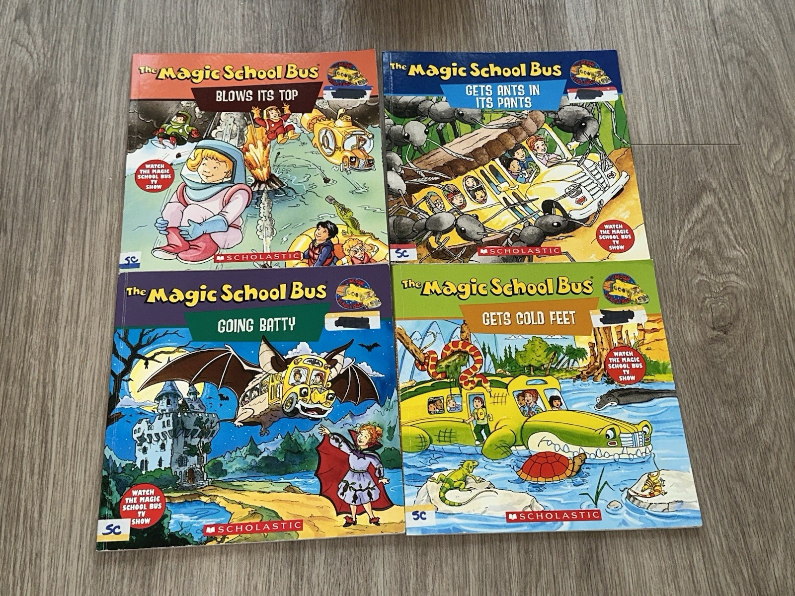 Vintage 94-95 Magic School Bus Lot of 6 Books TV Show Paperback Scholastic