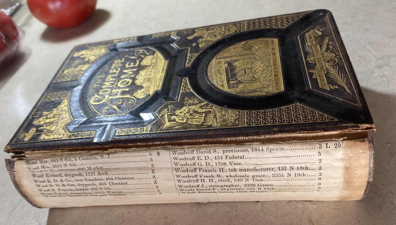 THE COMPLETE HOME JULIA MCNAIR WRIGHT 1882 ENCYCLOPAEDIA OF DOMESTIC LIFE GILT