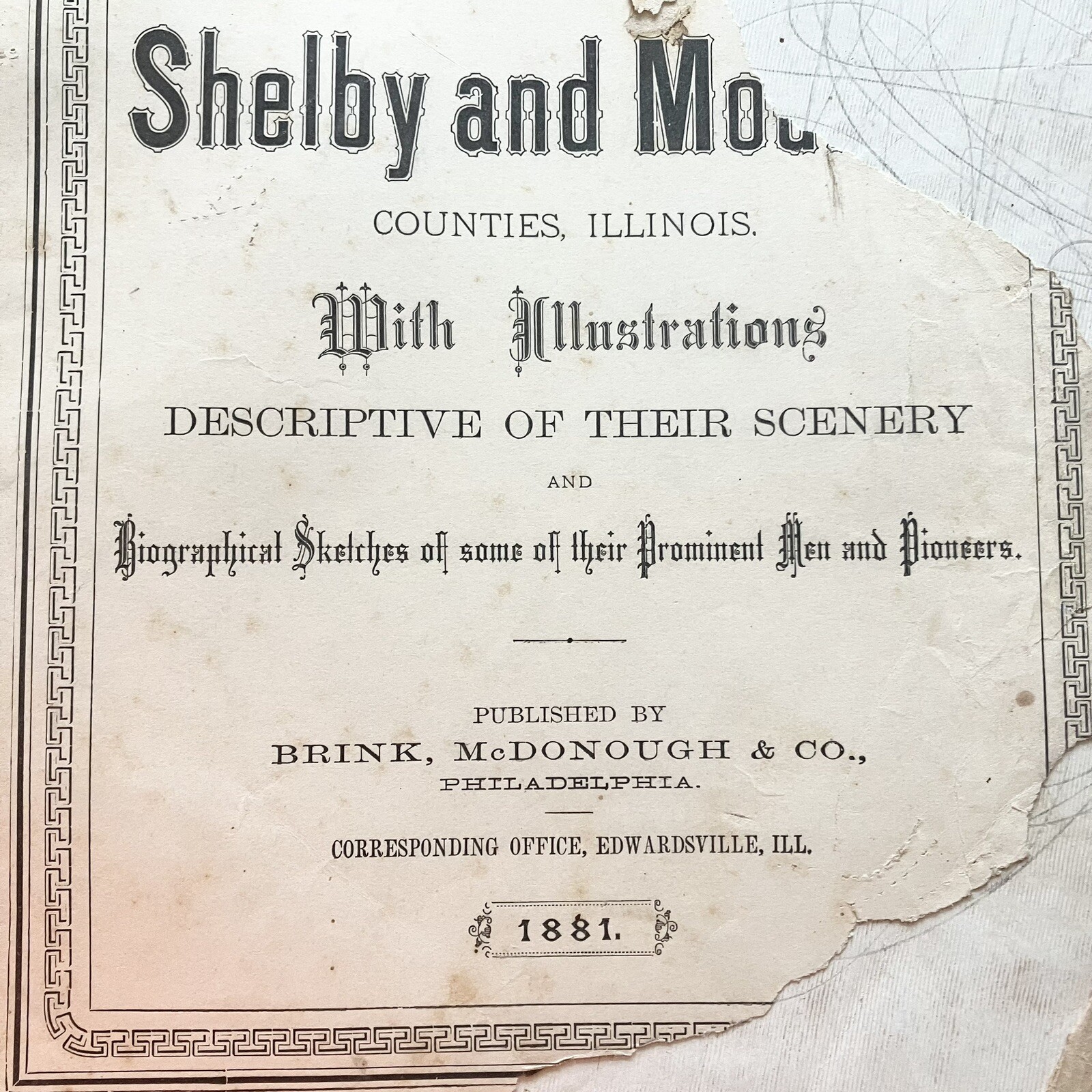 Original 1881 Brief Sketch Of The North-West Territory 12 Pages 10X12.5” Vintage