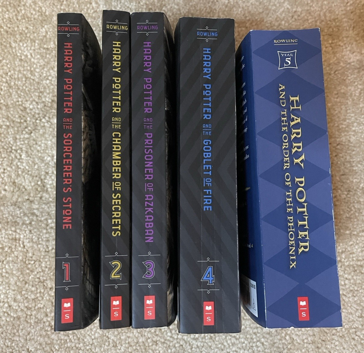 Harry Potter Special Edition Soft Back Book Set 1-4 & Regular Edition Book 5