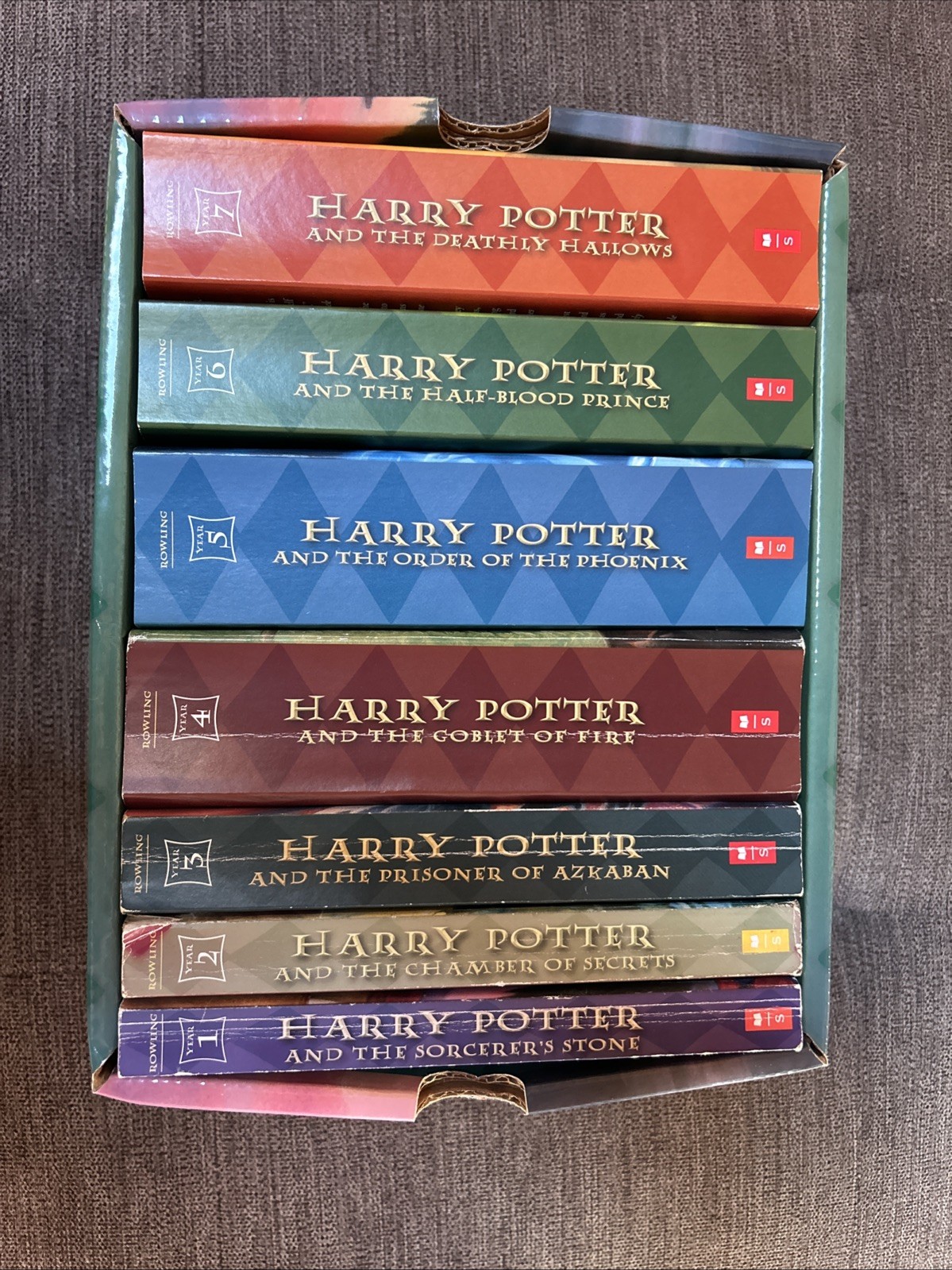 Harry Potter Paperback Boxset #1-7 by J. K. Rowling (2009, Hardcover)