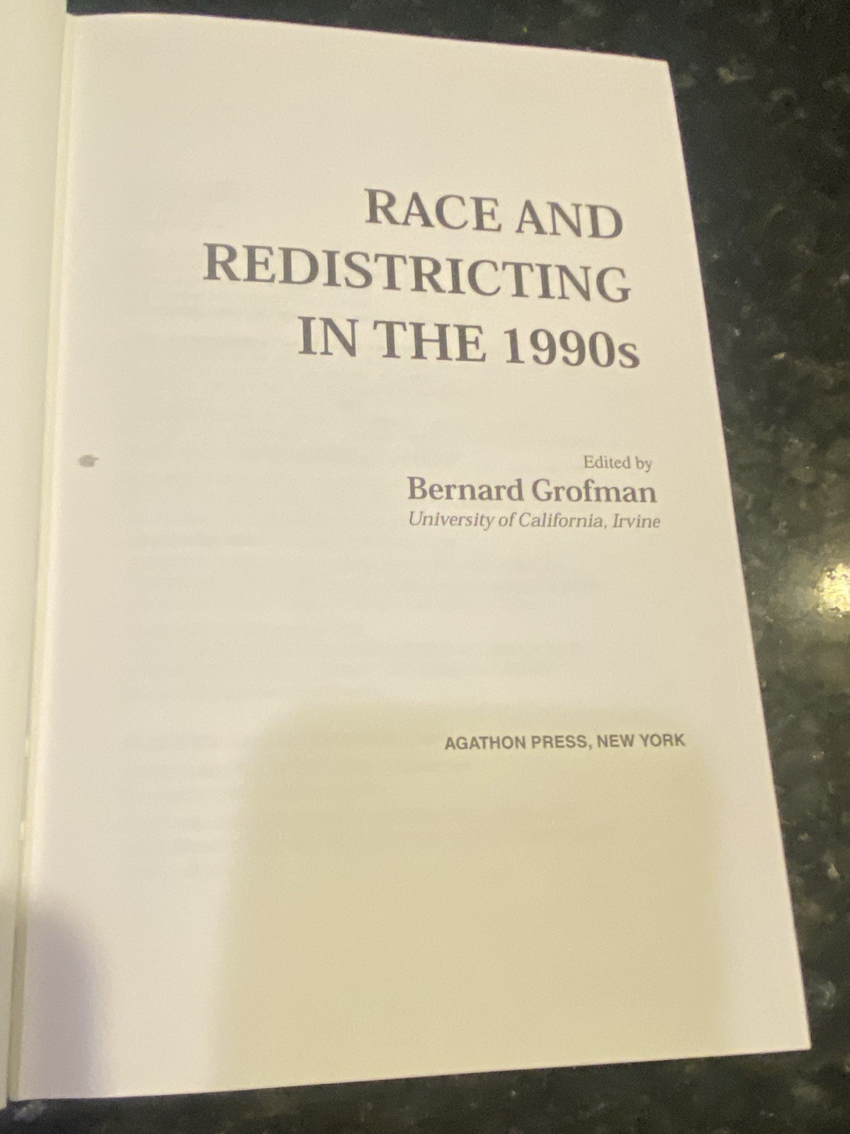 Race and Redistricting in the 1990s by Lisa Handley, Matthew Schousen, Mark…