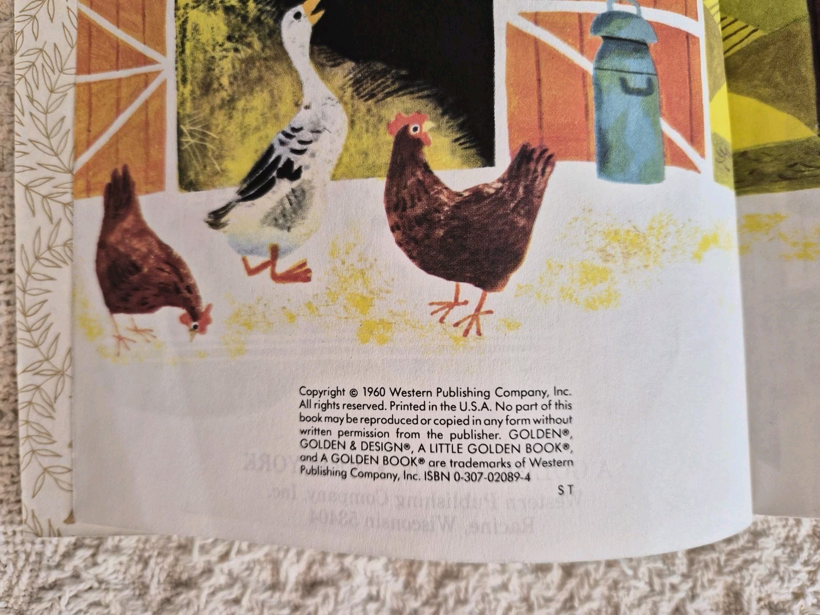 Lot of 3 Farm Themed Vintage Hardcover Little Golden Books