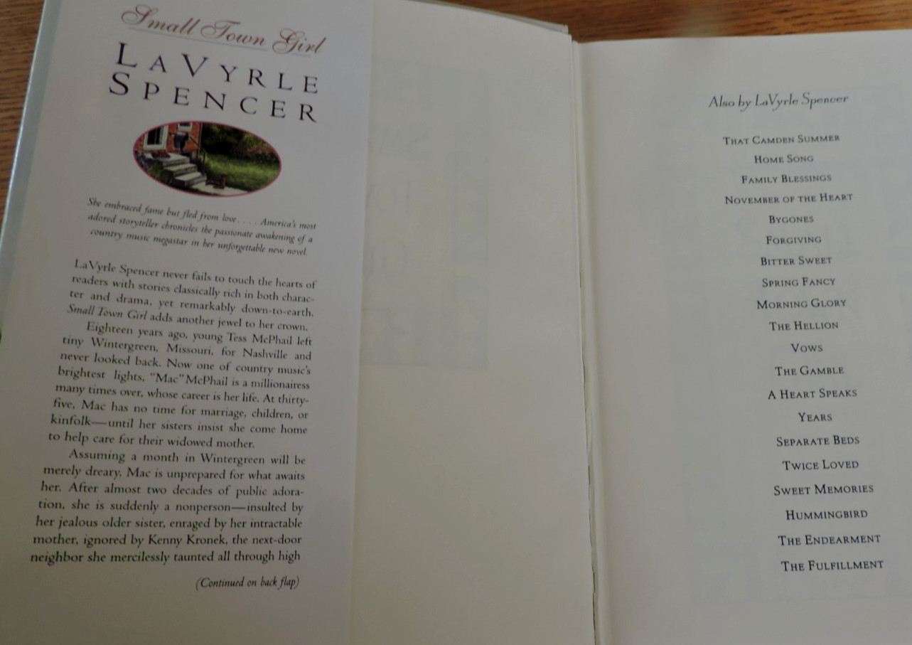 Small Town Girl – Hardcover By Spencer, LaVyrle 364 pages ISBN 0-399-14249-5