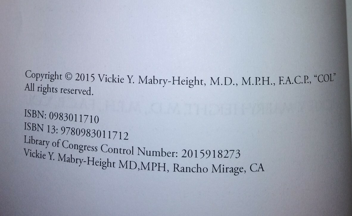 WHITE COAT SECRETS : A Doctor’s Story by Vickie Y. Mabry-Height, M.D., (2015, Pb
