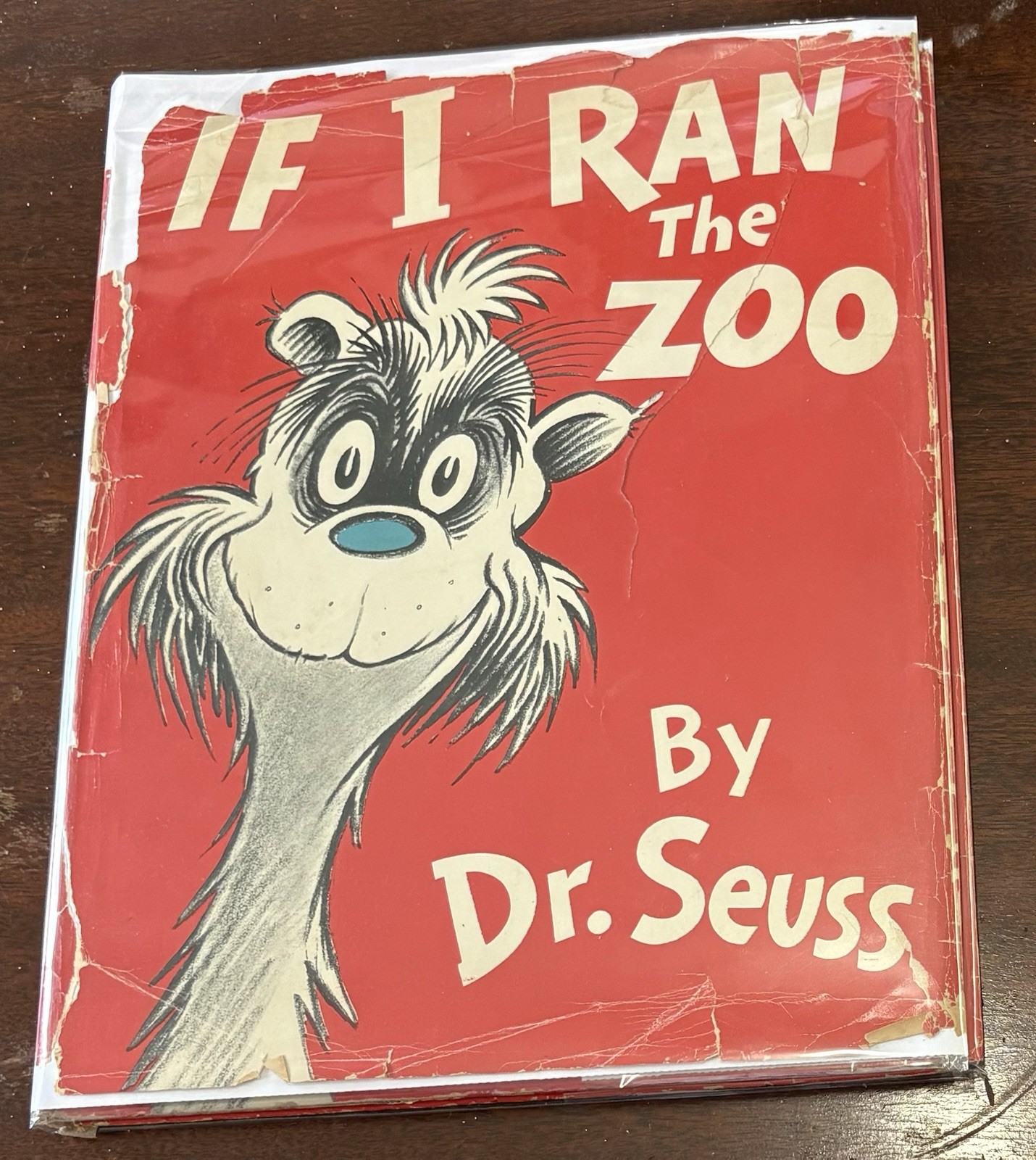 OOP! If I Ran the Zoo Dr. Seuss HCDJ Random House Illus 1st Ed 2nd printing 1950