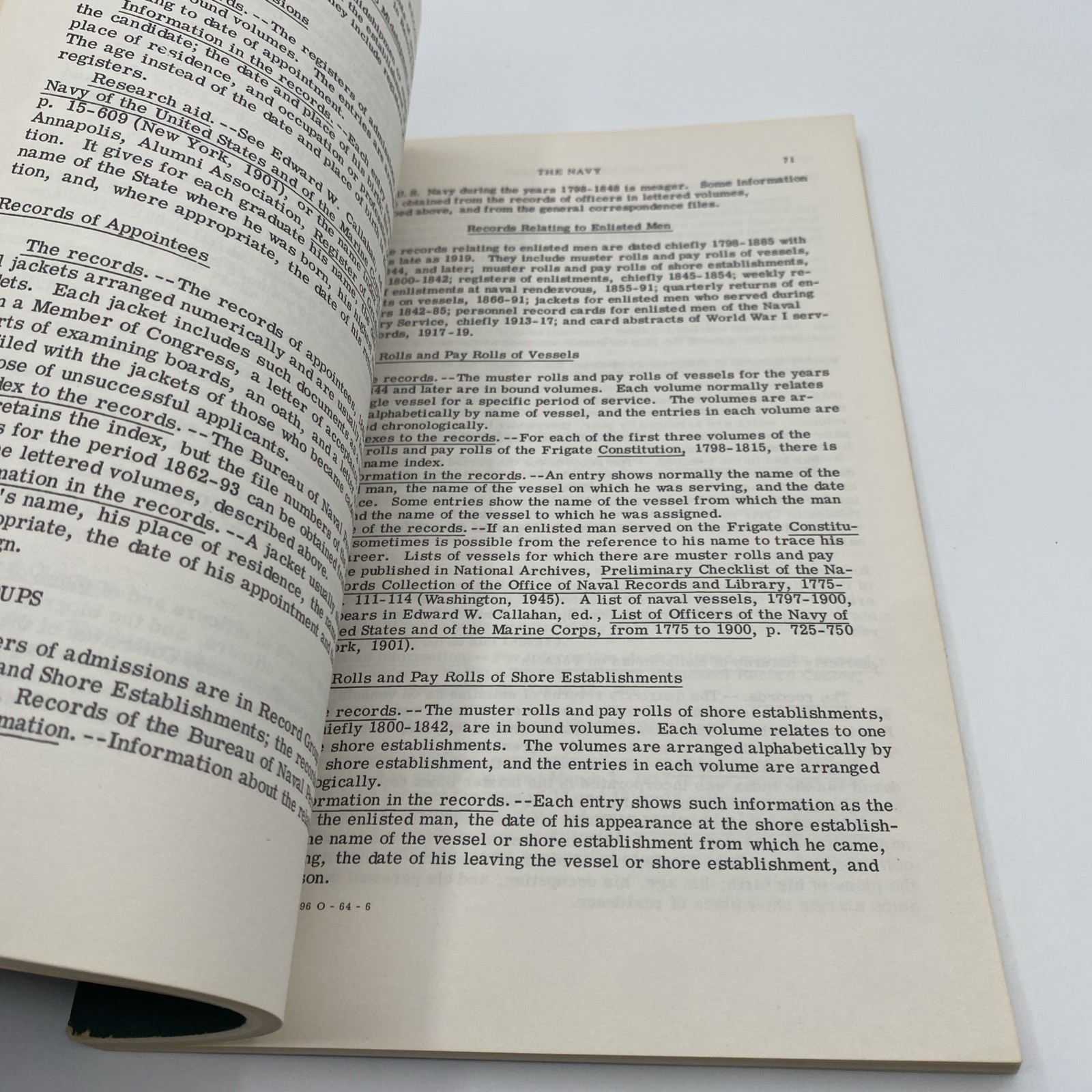 Vintage Guide to Genealogical Records in the National Archives 1964 GSA