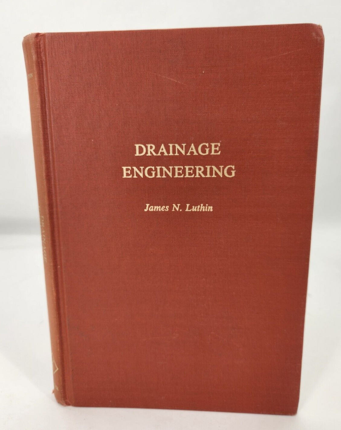 Drainage Engineering, James N. Luthin 1973 hc Agricultural & Civil Engineering