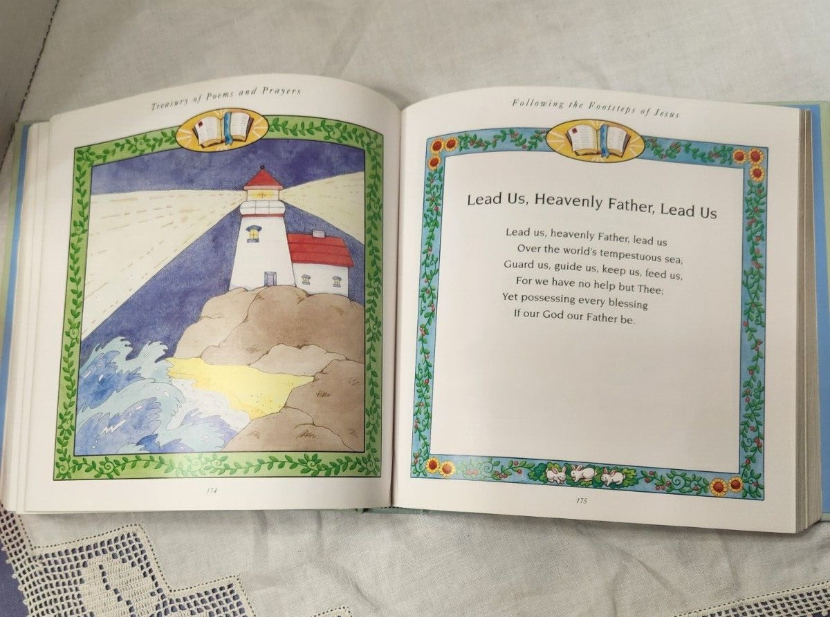 Poems and Prayers for Children beautiful book with gold edges & padded cover