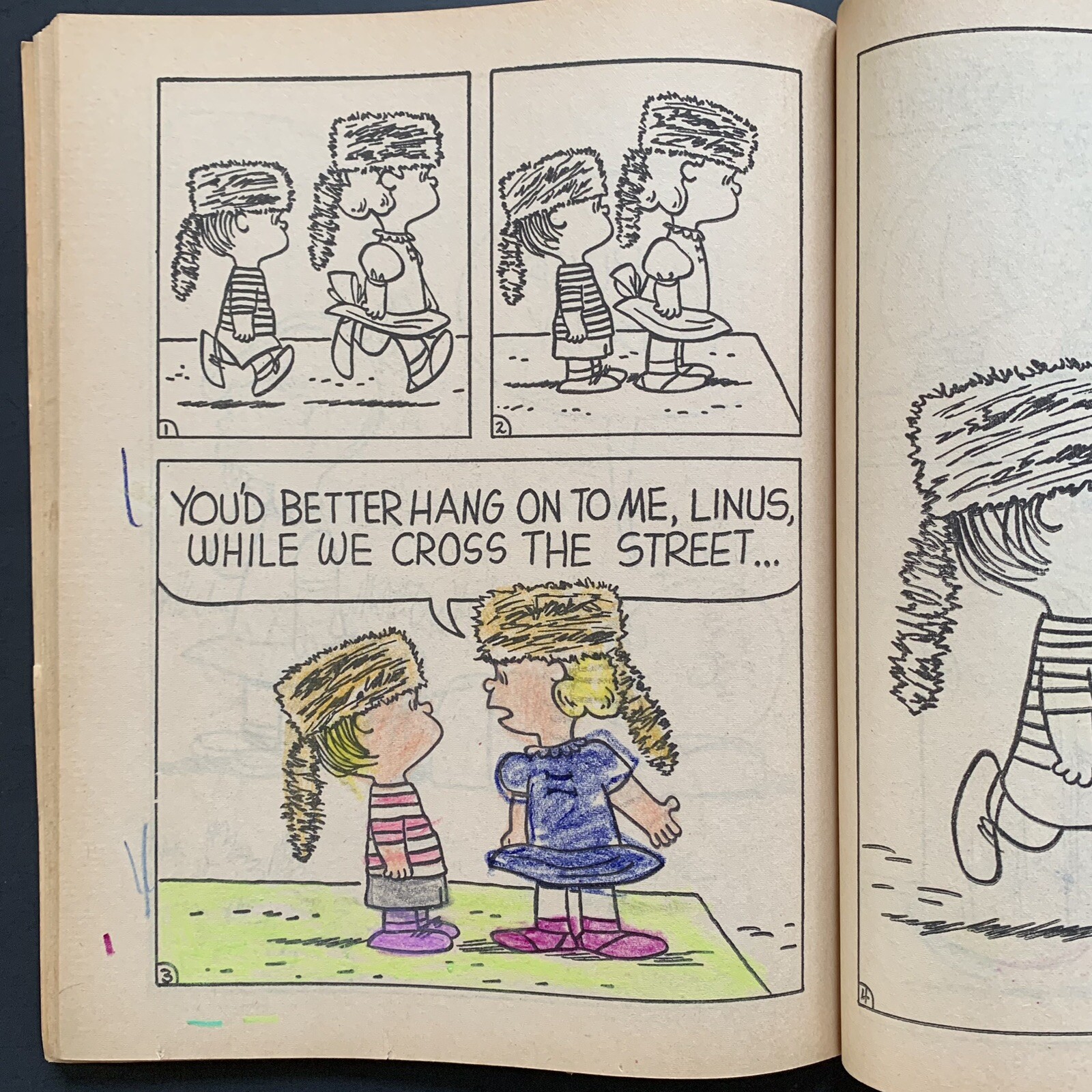 Vintage Coloring Book SNOOPY 1976 Peanuts Used 6 of 80 Pages Saalfield **READ**