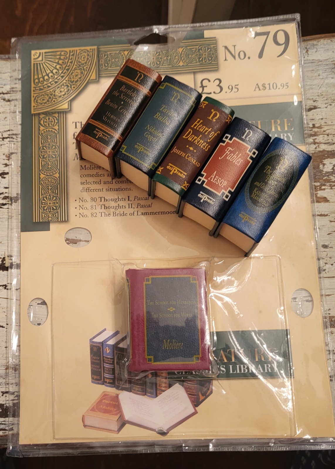Del Prado Miniature Books Classics Library Your Choice Of Titles Leather Mini