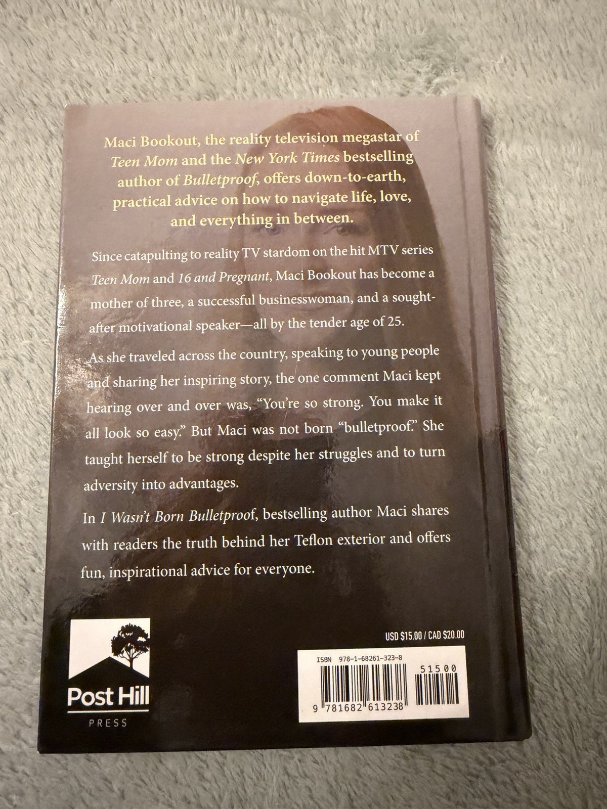 Maci Bookout I Wasn’t Born Bulletproof Lessons Hardcover Post Hill Press 2017