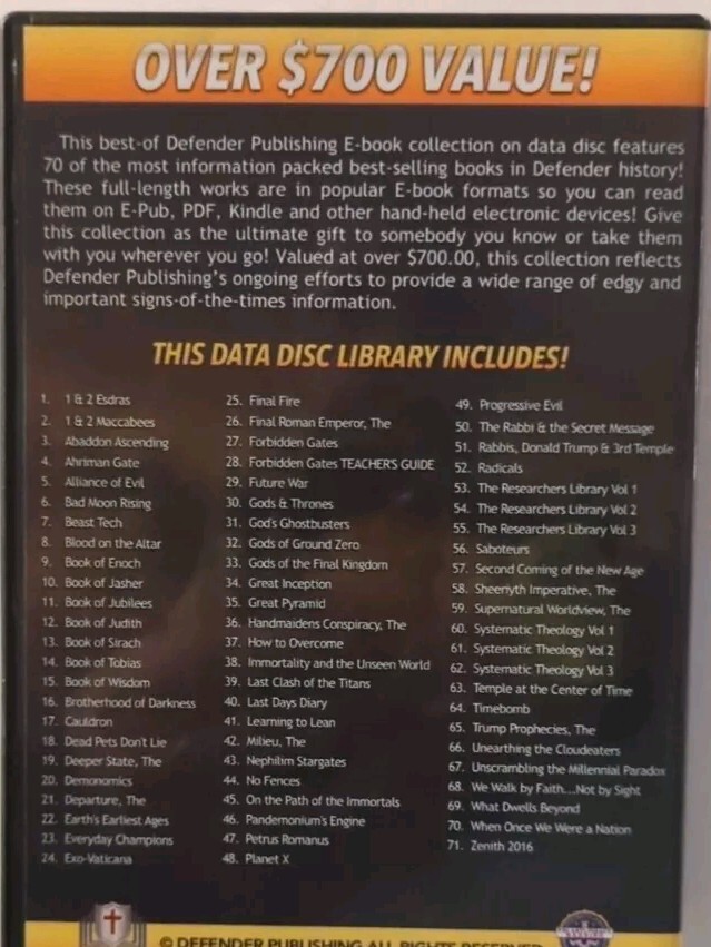 Best of Defender Publishing E-Book Format 70 Titles (DVD) 01155