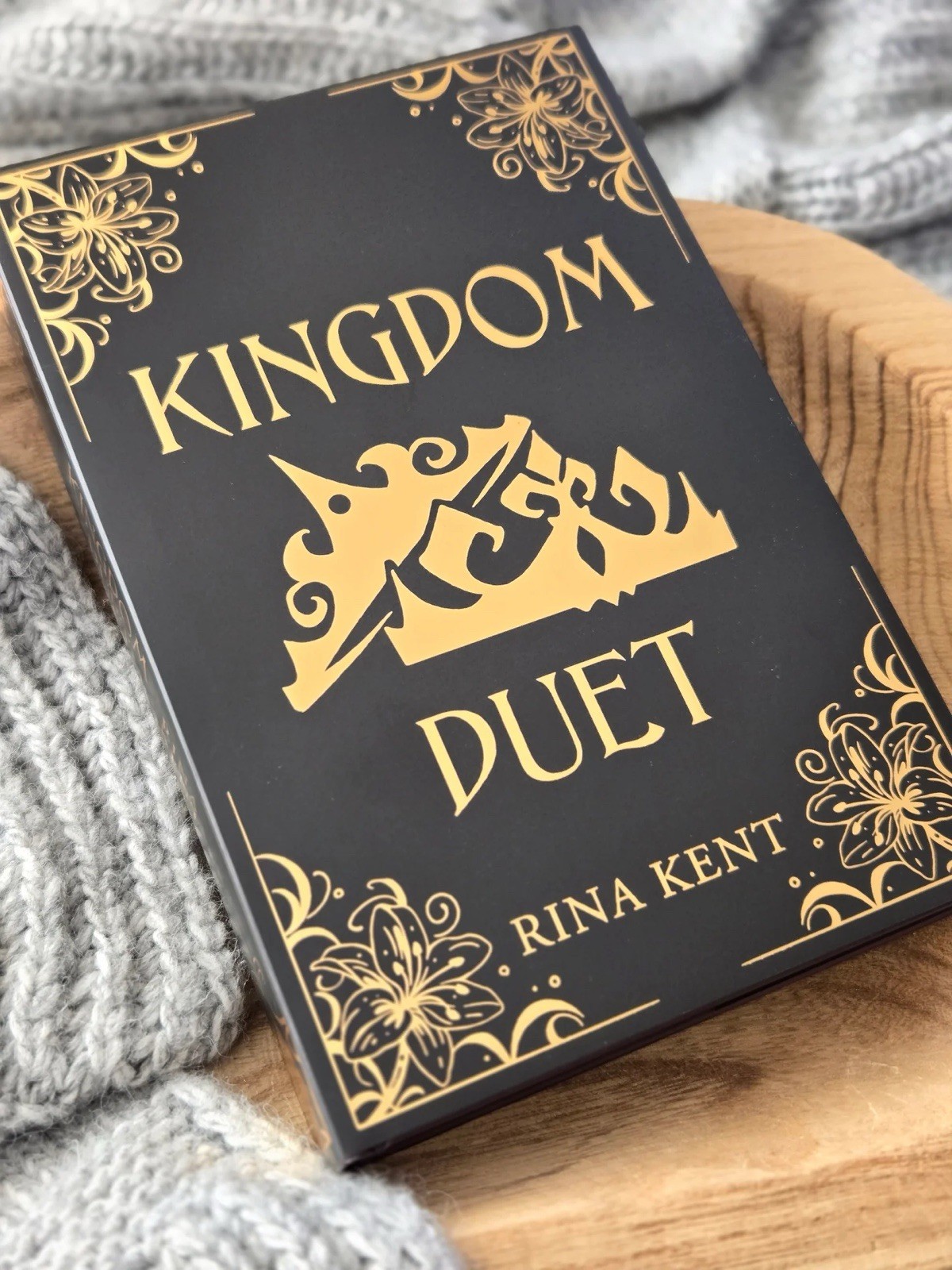 SIGNED Books For Days Crate: Kingdom Duet by Rina Kent Omnibus HB + Overlays New