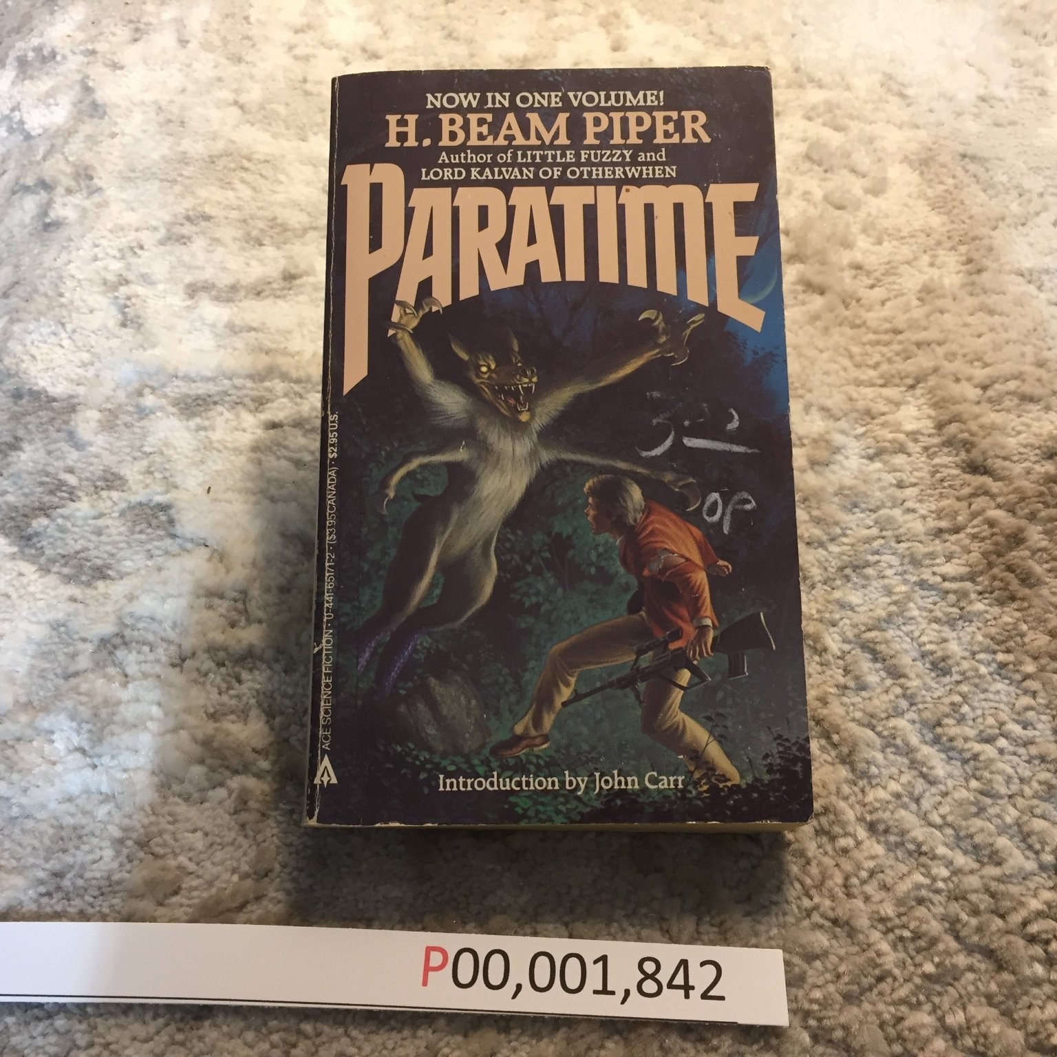 Paratime H. Beam Piper 1986 Ace Books Time Travel Science Fiction Paperback Book