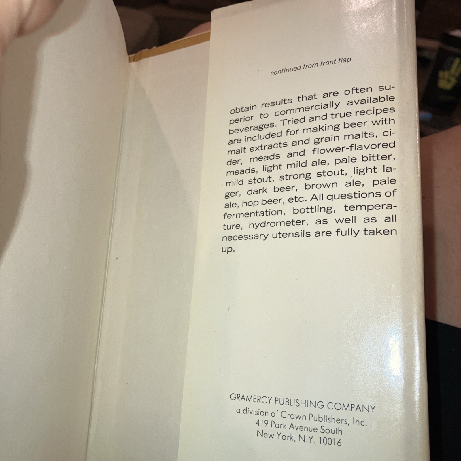 Vintage 1965 Home Brewing Without Failures H E Bravery Beer Ale Stout Cider HC