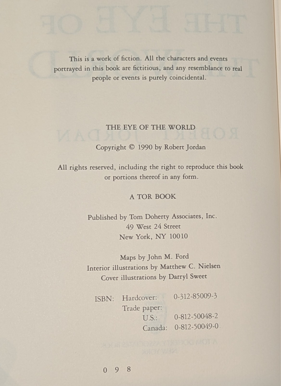 Eye of the World : Book One of the Wheel of Time by Robert Jordan (1990)