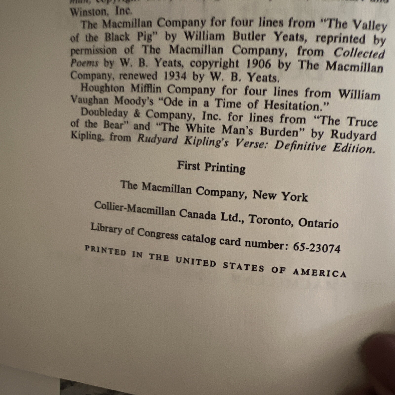 The Proud Tower Barbara W. Tuchman 1966 First Printing The Macmillan Company