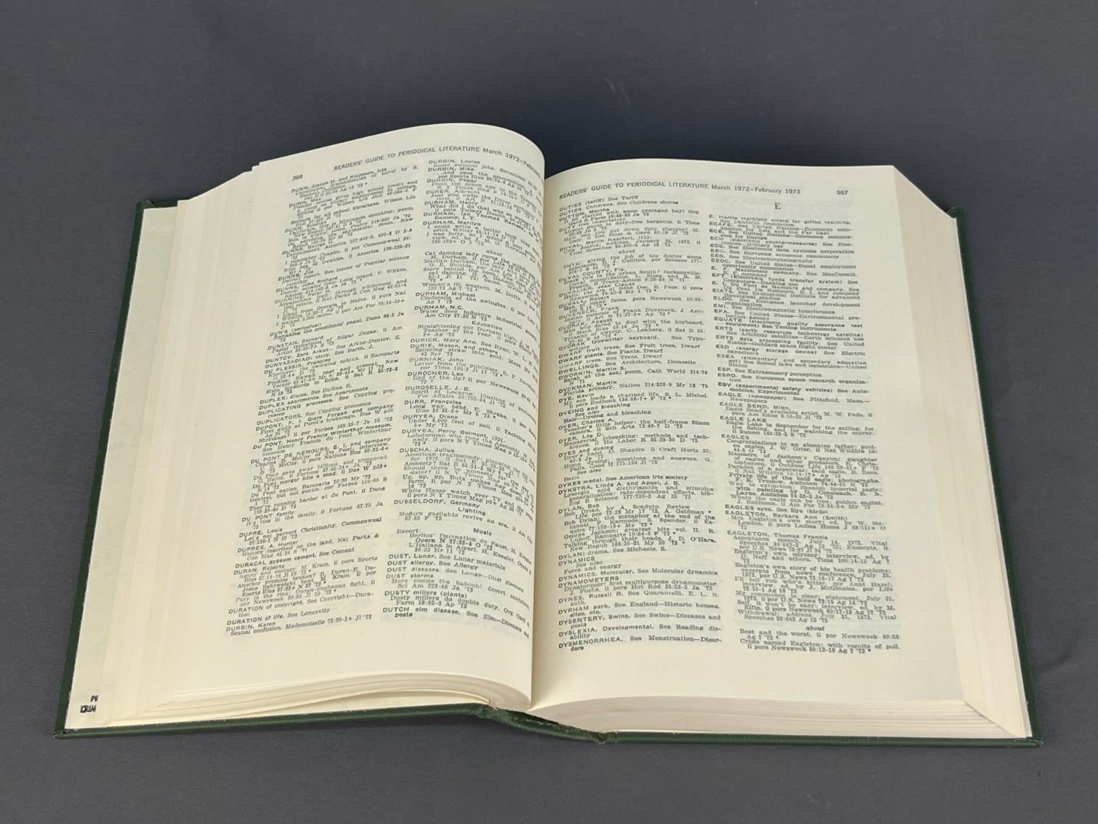 1972 -73 Reader’s Guide to Periodical Literature Volume 32 by H.W. Wilson