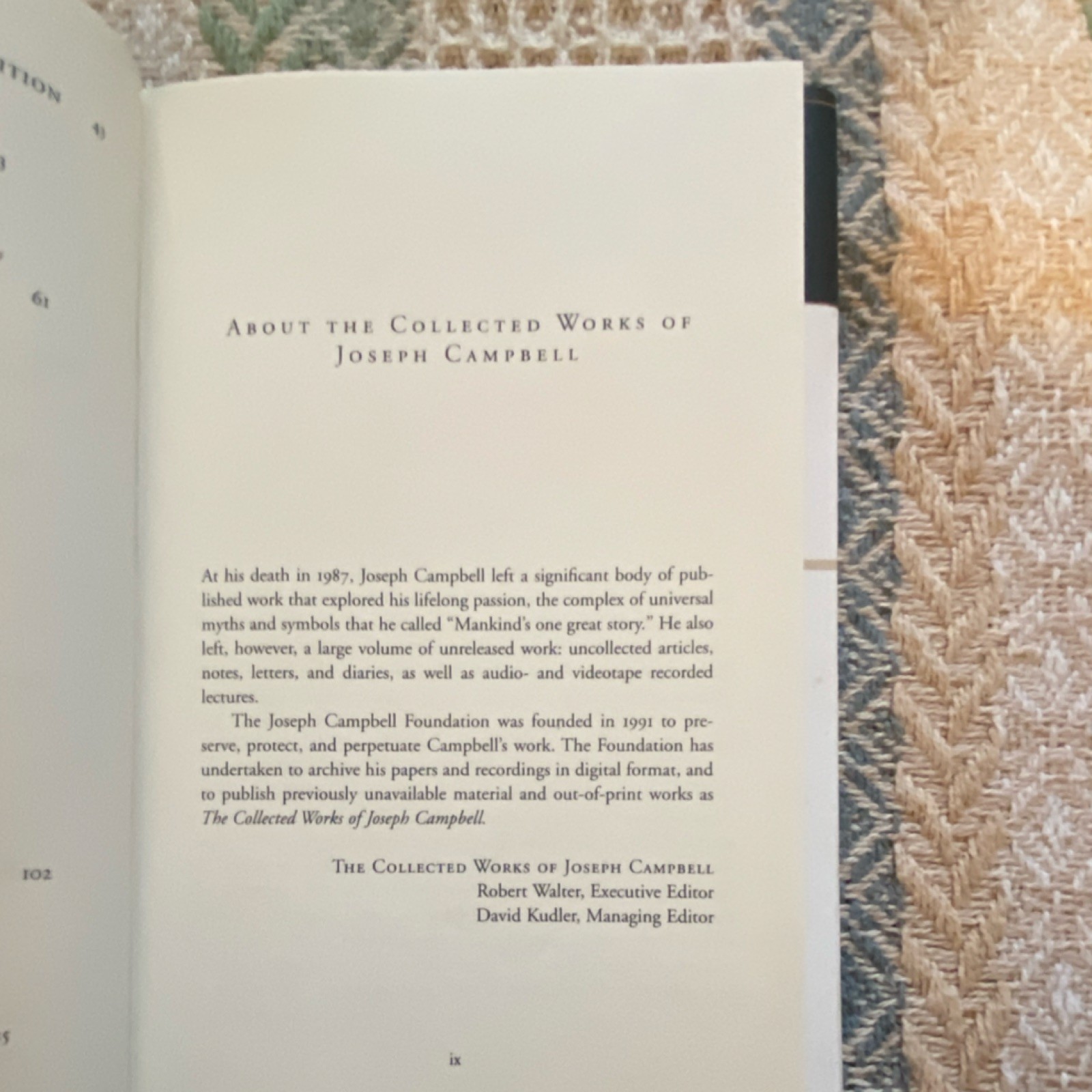 Joseph Campbell Thou Art That Hardcover New World Library Religious Metaphor