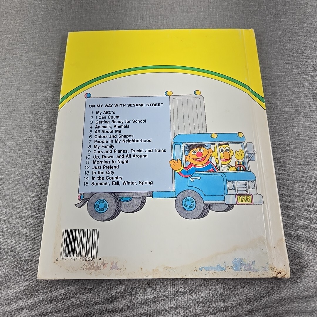On My Way With Sesame Street Book Volume 6 Colors and Shapes 1989 Hardcover Book