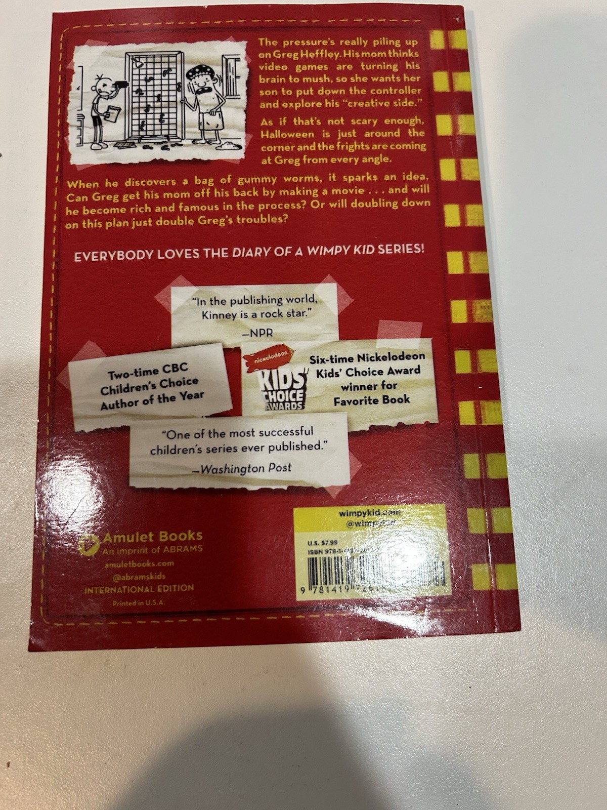 Double Down Diary of A Wimpy Kid Paperback by Jeff Kinley