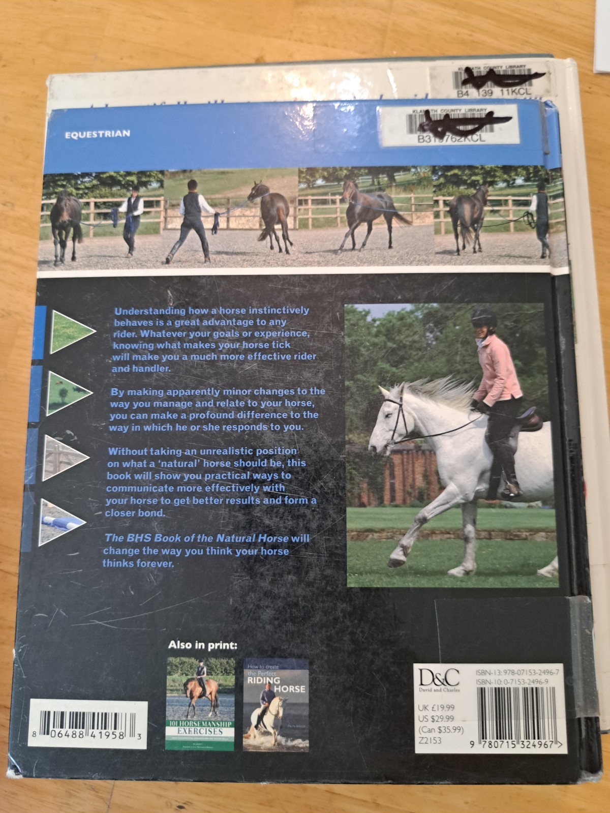 Lot of 5 Horse Books Equine Riding Training first aid Equestrian natural Care