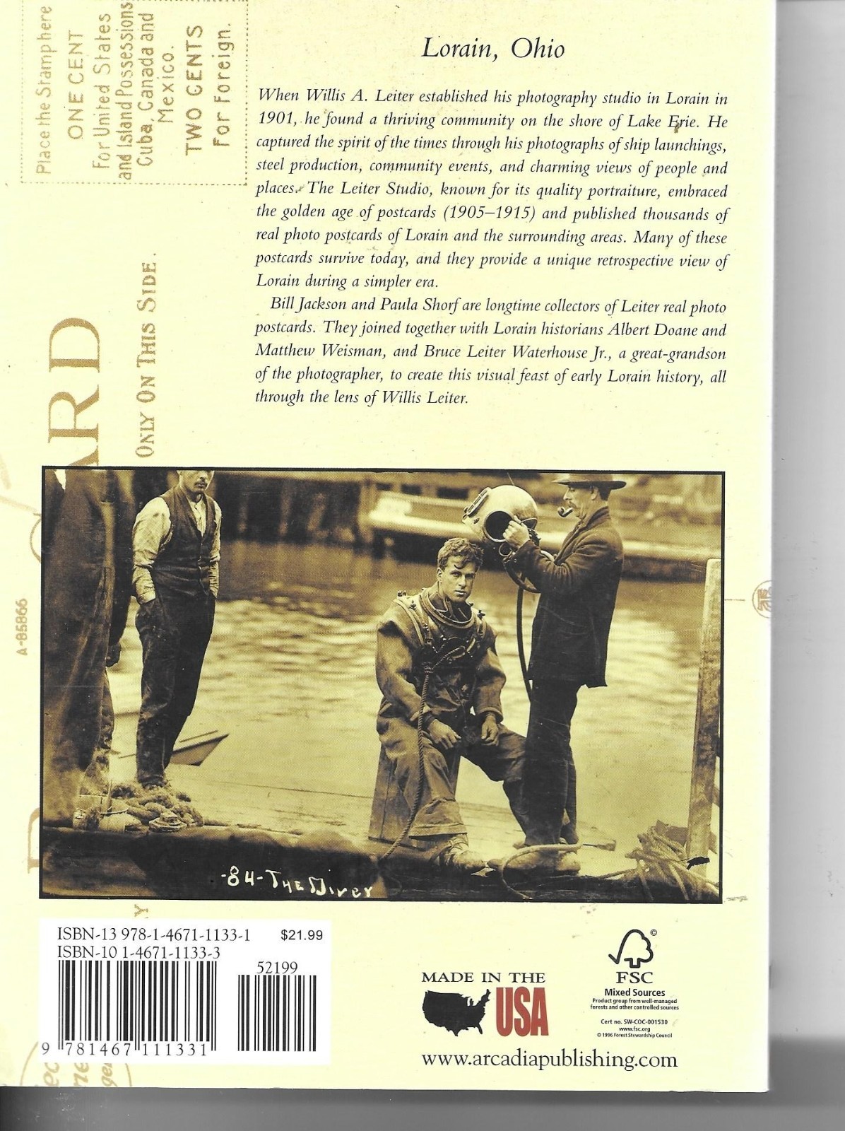 Lorain The Real Photo Postcards of Willis Leiter 2014 Book SIGNED Lorain, Ohio