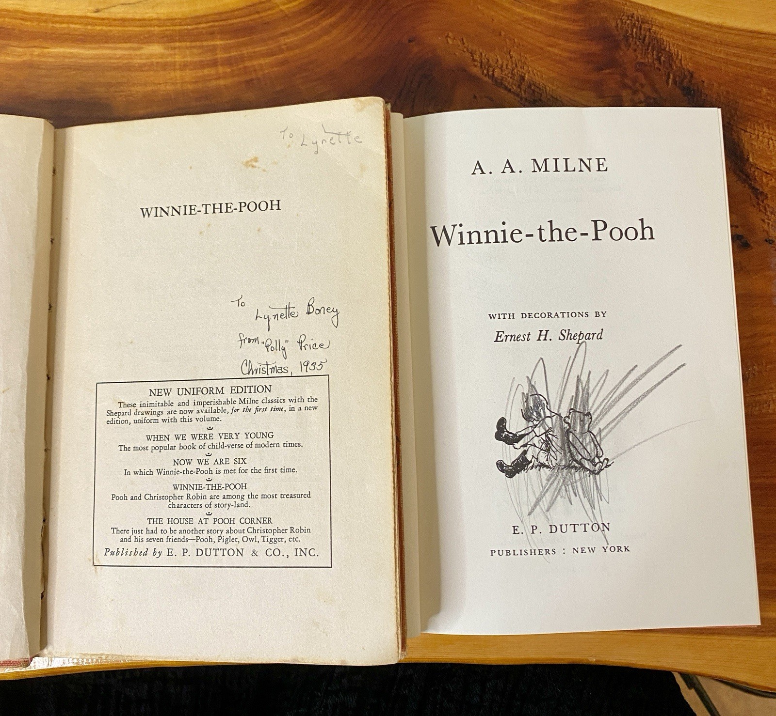 Lot of 7 VTG Winnie the Pooh books 1935