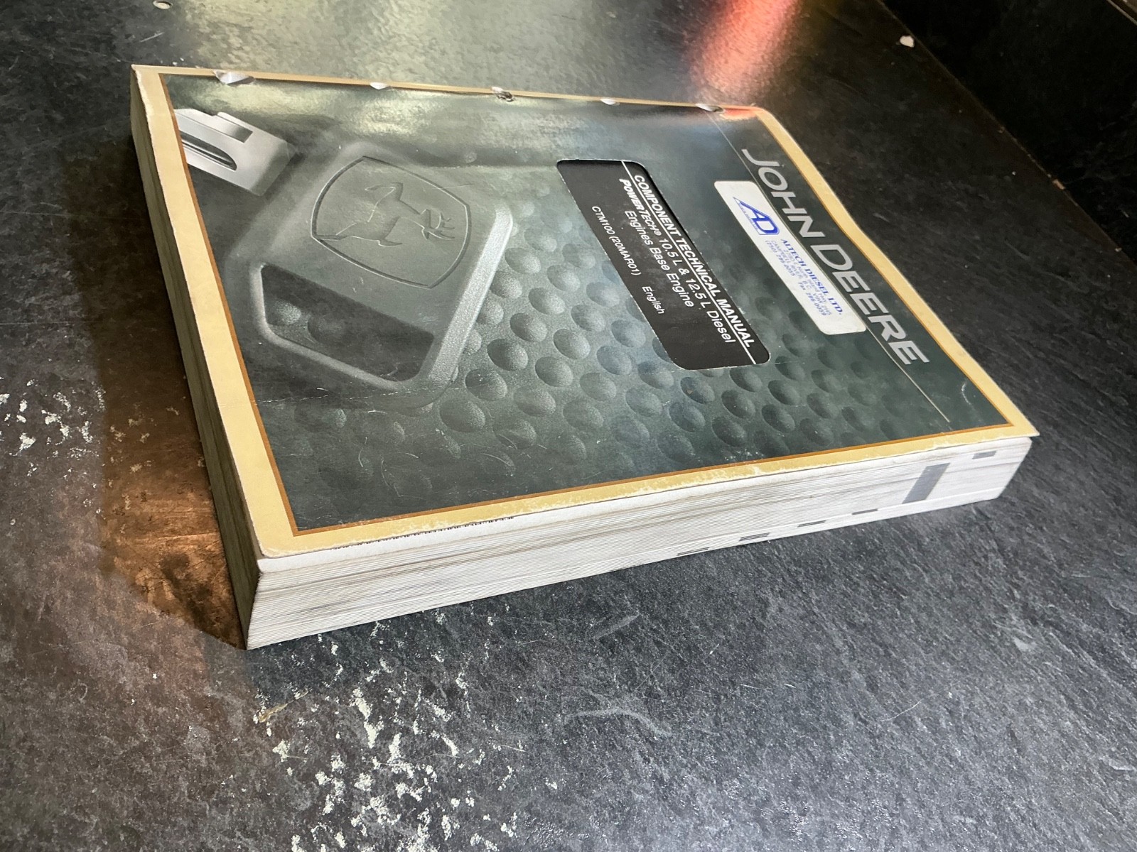 John Deere 10.5L & 12.5L Diesel Engines Base Engine Component Technical Manual