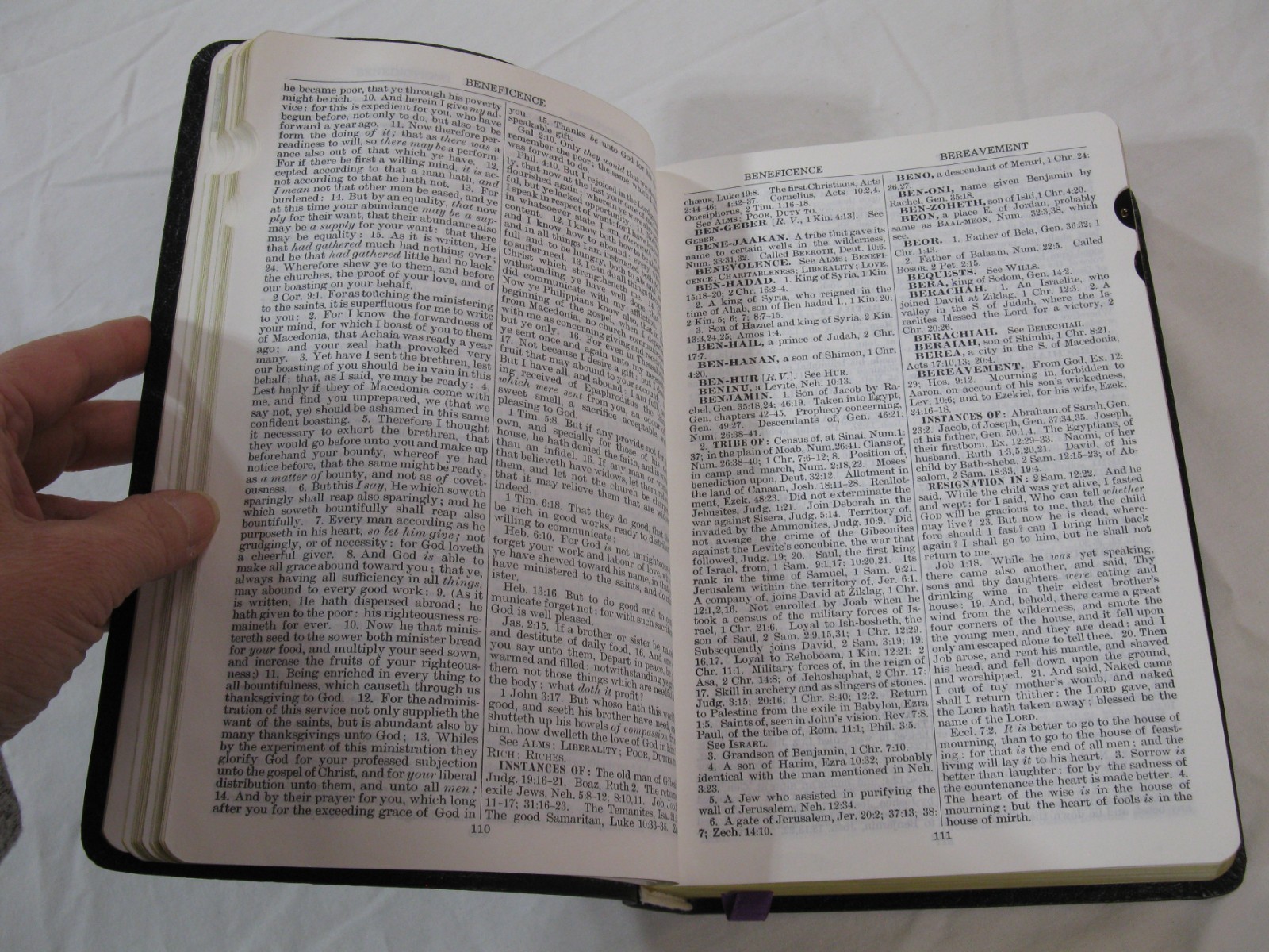Naves Topical Bible 1962 Digest Of Holy Scriptures Thumb Indexed Vintage