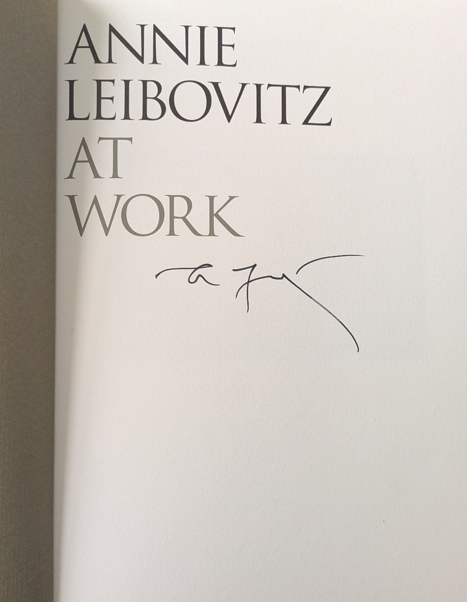 ANNIE LEIBOVITZ At Work SIGNED Hardcover Revised & Updated Edition Autographed.