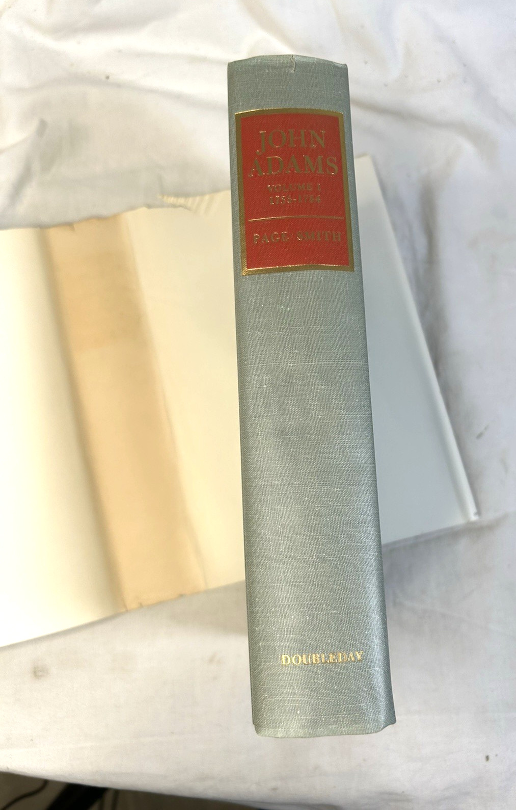 John Adams by Page Smith Vols 1 & 2 HC DJ 1962 Slipcase Biography BOMC
