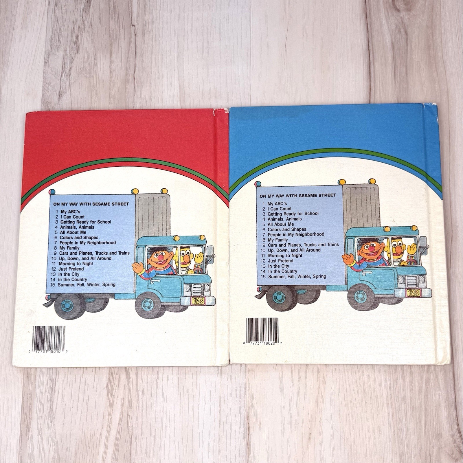VTG Lot 6 On My Way With Sesame Street Children’s Hardcover BOOKS Volumes 1-6